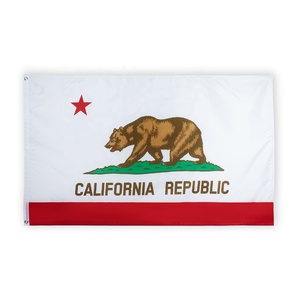 Commercio all'ingrosso Magazzino 3x5 Fts Stampa Calif Orso Bandiera Degli Stati Uniti Di California Repubblica - Product Image 1