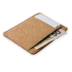 Mens Personalizzato Tasca Frontale Mini Piccola Pelletteria RFID Blocco Della Carta di Credito Titolare Sottile In Legno Minimalista <span class=keywords><strong>Vegan</strong></span> Sughero <span class=keywords><strong>Portafoglio</strong></span> - Product Image 3