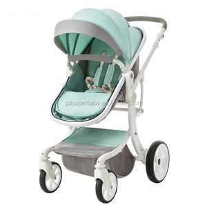 Super moda paisaje alta calidad de cuero de lujo deluxe Cochecitos de bebé cochecito de bebé 2 en 1 - Product Image 6