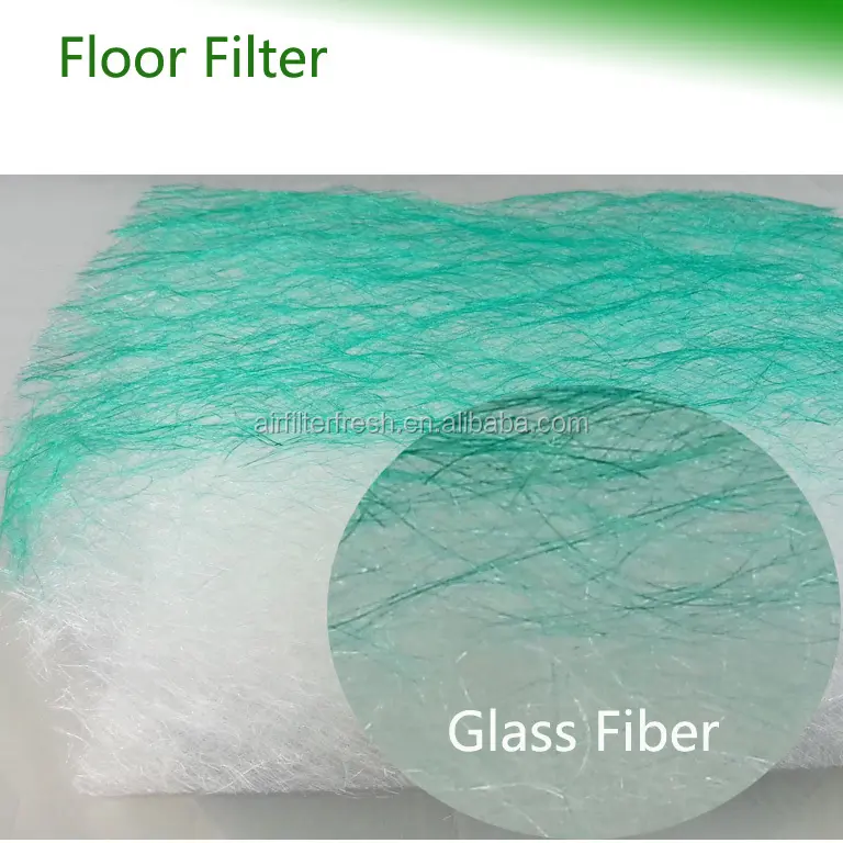 Boya atölyesi zemin filtre ortamı rulo boya kabini fiberglas filtre keçe zemin filtresi