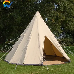 China Glamping Tents Manufacturers Outdoor Camping Tipi Yurt Luxury Tent Waterproof Family Party Safari Indian Teeepee Tent