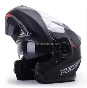 Casco Para Moto Desain Jerman Helm Wajah Penuh, Helm Flip Up Sepeda Motor Disetujui DOT ECE 925