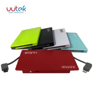 USA Gratis Verzending lithium-polymeer batterij mobiele power bank 4000 mah draagbare oplader UUTEK RSK5