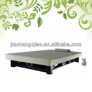 Table de massage thaïlandaise en bois durable et cuir TM606, faible hauteur, pour les spas et les cliniques de massage - Product Image 2