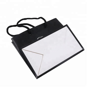 Flexo impresión colorida de <span class=keywords><strong>la</strong></span> imagen <span class=keywords><strong>restaurante</strong></span> compras embalaje bolsa de papel asa de <span class=keywords><strong>cuerda</strong></span> - Product Image 4