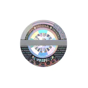Stiker Hologram 3d Kustom Cetak/Label Keamanan Hologram 3d