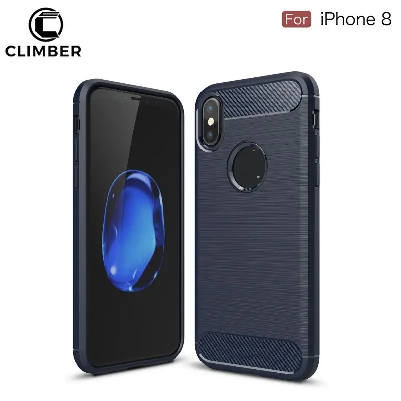 Llanura barato precios caucho silicona TPU Shell ranura accesorios funda para iPhone 8 7 6 más 5 5S 5Se 4 4S