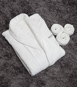 Cotone velour cut pile accappatoio albergo di lusso per gli uomini - Product Image 4
