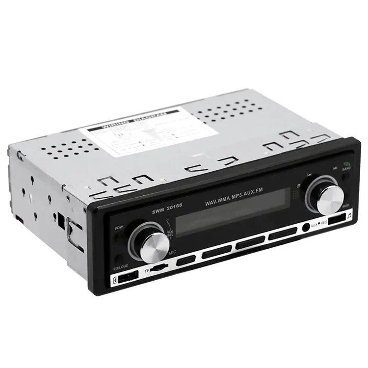 Nieuwe 1Din In-Dash Auto Stereo MP3 Audio Player Lcd-scherm Fm Radio Bluetooths 4.0 Dual Usb U Disk aux Rca Met Afstandsbediening