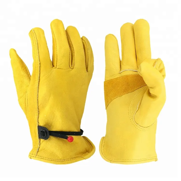 Trabajador guantes traje muebles de cuero guantes de trabajo de seguridad los precios a granel