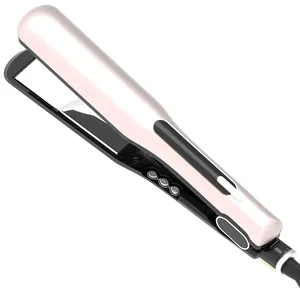 Professional LCD digital 450F ceramic titanium ionic ultrasonic infrared hair care straighteners