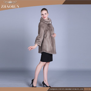 Cappotto in Pelliccia di <span class=keywords><strong>Visone</strong></span> dal Mercato all'Ingrosso Cinese, Nuovo Design - Product Image 5