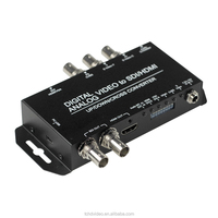Convertidor de Señal Analógica a Digital DVI VGA Componente Compuesto S-video YPbPr CVBS a SDI HDMI con Escalado Vertical