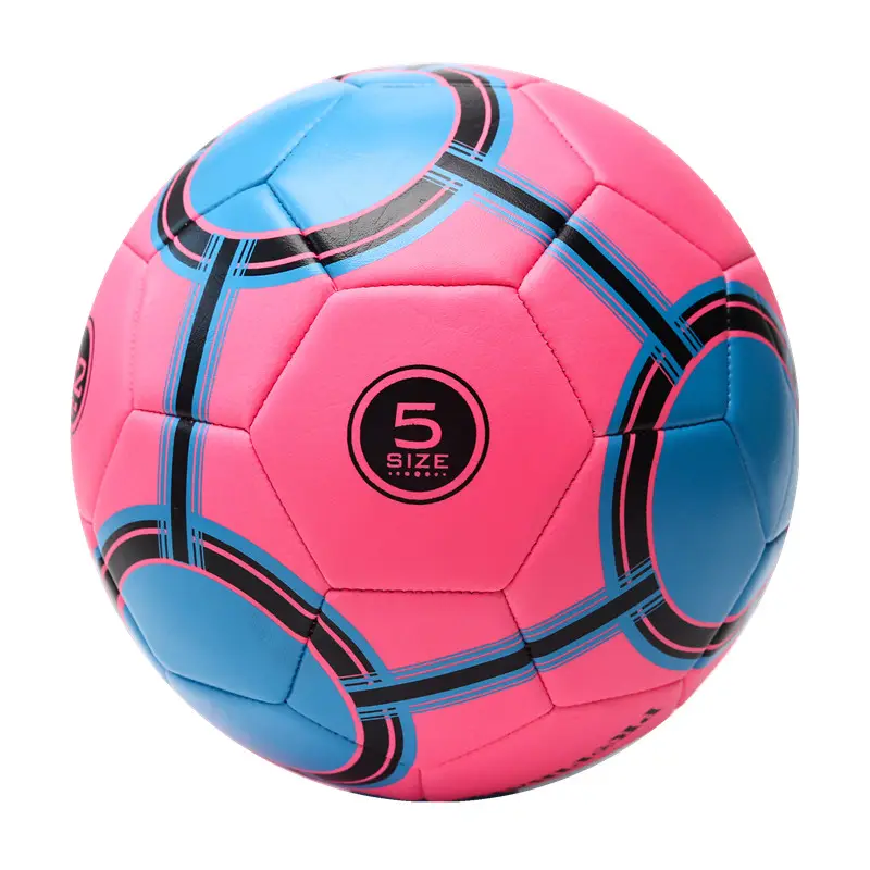 Factory Price Soft Touch Pink Advertising Different Size Soccer Ball For Girls Women