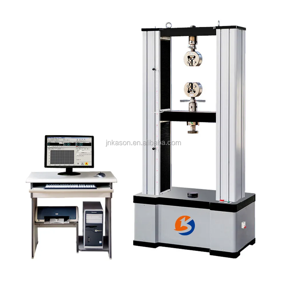 WDW-100 Geautomatiseerde Elektronische 100KN Treksterkte Testen Machine voor Plastic Treksterkte Tests