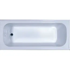 Bañera corta acrílica blanca, 150.160.170 cm
