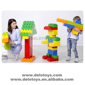 ของเล่น DELO คุณภาพสูงขนาดใหญ่ DIY ผนังอาคารยักษ์อิฐบล็อกสําหรับเด็กชิ้นส่วน 2x2 จุดสวนสนุกของเล่น (DK001) - Product Image 3
