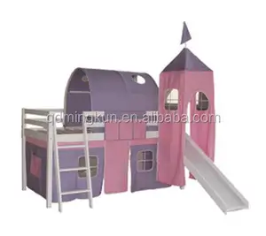 Massief Grenen Hout Kids Bed Met Tent Voor Eu Markt