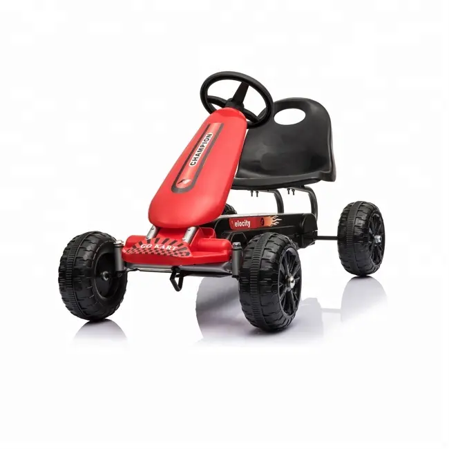 Kids pedal go karts outside toy four wheel foot pedal car for sale