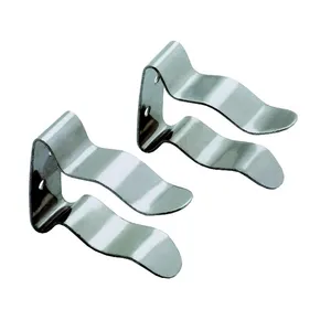 Custom wholesale stainless steel aluminum bending shelf support clamp u shape metal spring clip manufacturing