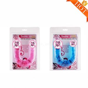 Caja personalizada gratis-Consolador de doble cabeza a precio de fábrica para lesbiana <span class=keywords><strong>gay</strong></span> Consolador giratorio de chorro Extra largo Anal - Product Image 4