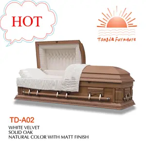 TD-A02 Sıcak! satılık Amerikan tarzı cenaze tabut