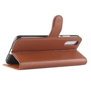 Folio Litchi Grain PU <span class=keywords><strong>téléphone</strong></span> à <span class=keywords><strong>clapet</strong></span> Etui pour Huawei P20 - Product Image 4