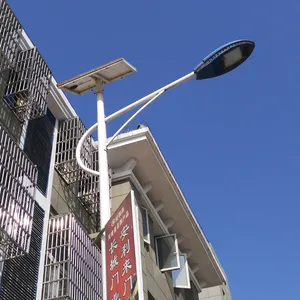 Neue ankunft OEM runde verjüngt solar power straße lampe post solar straße lichtmast