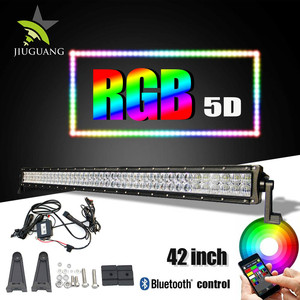 Precio barato Offroad Llevó Barra de Luz <span class=keywords><strong>Rgb</strong></span> de 7 Colores de 42 Pulgadas de Coches <span class=keywords><strong>12</strong></span> Voltios Llevó Barra de Luz - Product Image 1