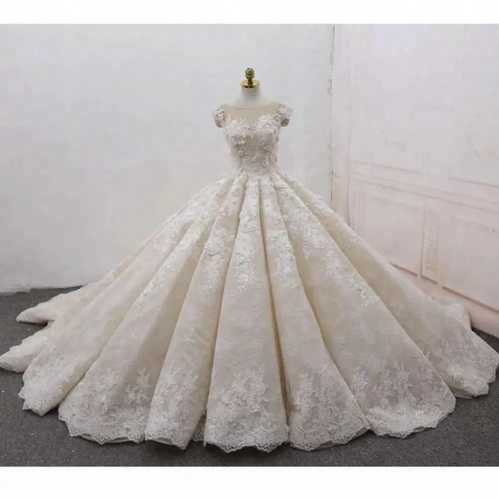 luxury high quality women ball gown luxury wedding dress 2017 WT271
