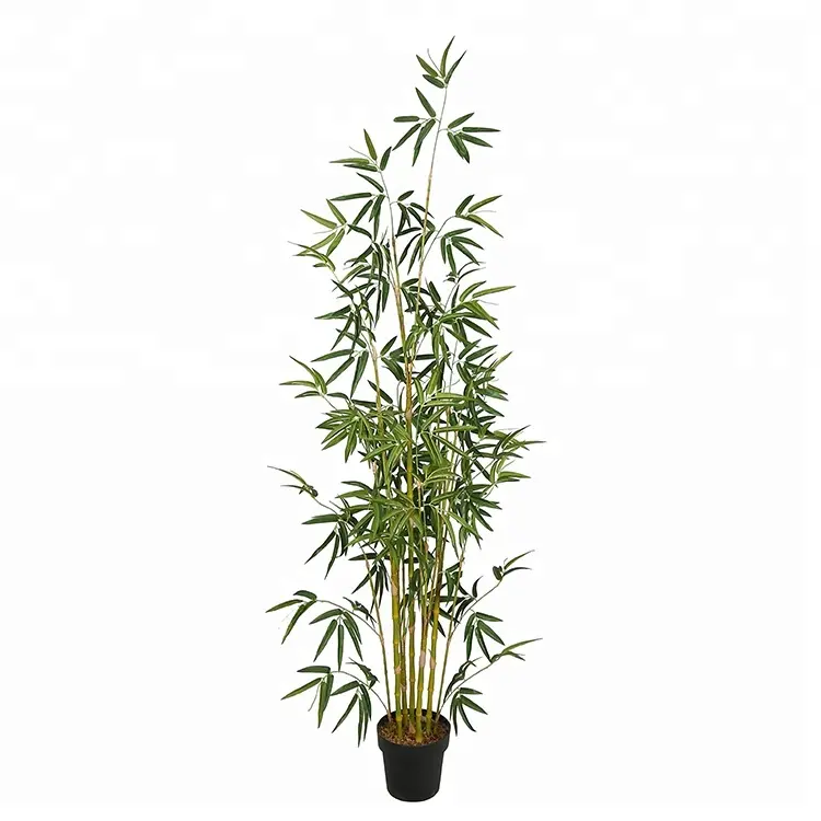 Экологичное декоративное большое искусственное бамбуковое растение PEVA 2,0 м