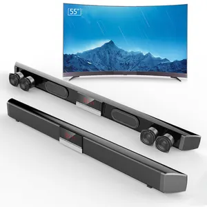 Promotional wall mounted rc home theater system BT5.0 wireless computer mobile TV soundbar speaker with CE FCC ROHS