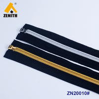 Fermeture éclair en nylon plastique à extrémité ouverte Zenith ZN20010, dents DTM, verrouillage automatique, sans plomb, sans nickel, écologique, pour vêtements, taille 5 #