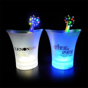 Wholesale Classic Design Rechargeable Plastic <strong>LED</strong> <strong>Ice</strong> <strong>Bucket</strong> Ciroc Wine Holder and Bar Cooler Holders for Gifts - Product Image 4