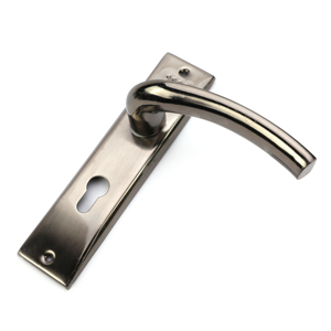 Manija de aluminio personalizada para sala de estar, placa de hierro, trust popular, cerradura de puerta media - Product Image 6