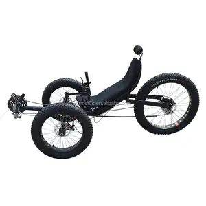 Bicicleta grtis para porta adulto, pedal adulto de 3 rodas de bicicleta revestida pneu com duas rodas dianteiras