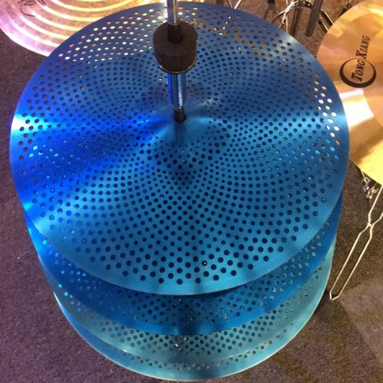 Hot koop blauw stille cymbals set mute cymbal drums