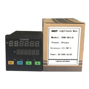 CRN-R617C Preset Digital Pulse Length Counter Meter 1 preset 6 Digit LED Display 24VDC/AC220V/110V (IBEST)