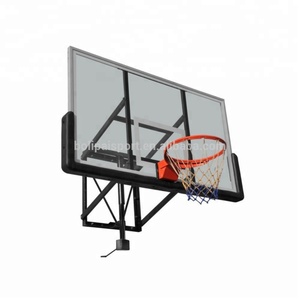 Fiba 72x42 cavalletto da basket <span class=keywords><strong>pieghevole</strong></span> a parete a cerchio regolabile in altezza da parete <span class=keywords><strong>canestro</strong></span> da basket - Product Image 4