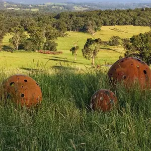 Benutzer definierte Größe Corten Steel Garden dekorative Kugel