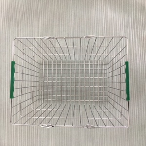 Bán buôn đôi xử lý dây thép mỹ phẩm mua sắm giỏ - Product Image 3
