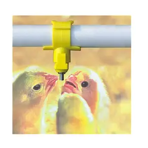 Poultry Nipple Drinker Automatic Plastic Chicken Waterer Nipple Drinker For Poultry Broiler Cage Drip Cup