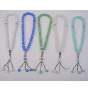 33 Imitation Jade Dubai Bracelet with Alloy Accessories Customize Muslim Prayer Beads Tasbih