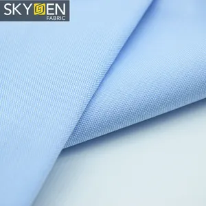 Skygen cheap wholesale stock liquid ammonia finished pure cotton fabric for shirting