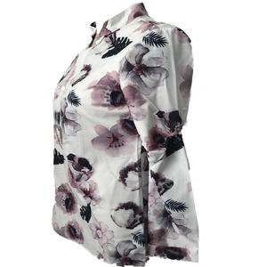 2023 Damen Elegante Bluse Knopfdesign Langarm-Shirt Basic Top Damen Bluse mit Blumenmuster - Product Image 5
