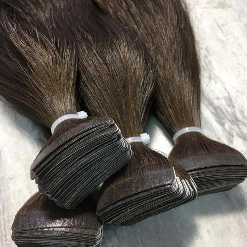 Ready to ship human hair 2.5 grams per piece 40 pieces per pack straight hair tape in hair extension