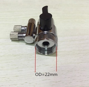 Nhà Máy Ban Đầu Vòi Nước Giá Trị Kim Loại Đôi Duy Nhất Vòi Nước Diverter 3/8 "1/4" Đầu vào/Ổ Cắm Van - Product Image 5