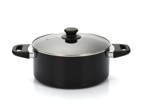 Casseroles de cuisine antiadhésives en Aluminium, haute qualité, revêtement à motif marbre <span class=keywords><strong>bleu</strong></span> - Product Image 5