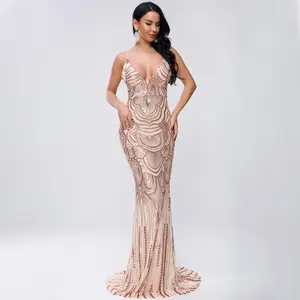 2021 Pailletten Jurk Groothandel Hoge Kwaliteit Sexy Vrouwen Elegante Avondjurk Formele Voor Vrouwen Prom Dress