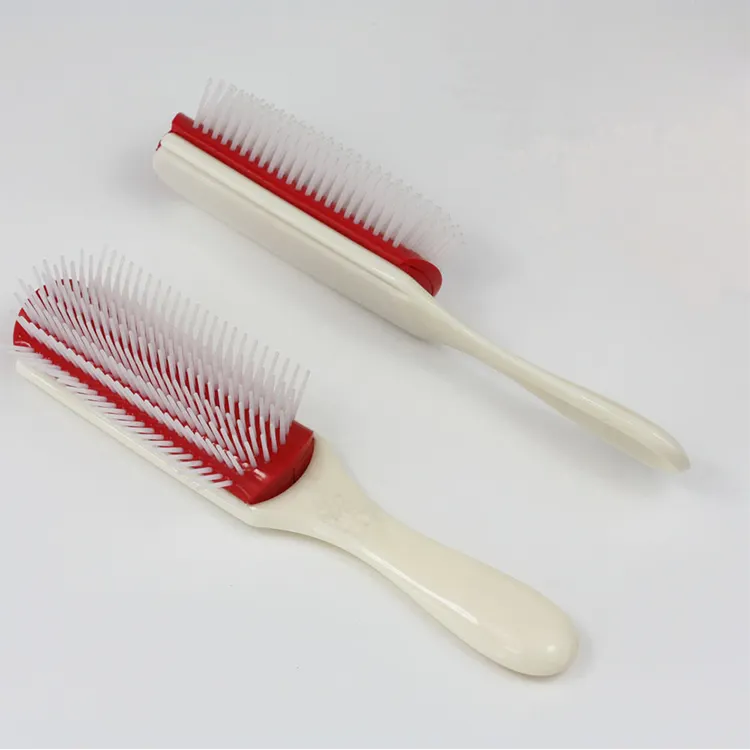 Cushion hair styling hair brush red natural pad white denman hair brush